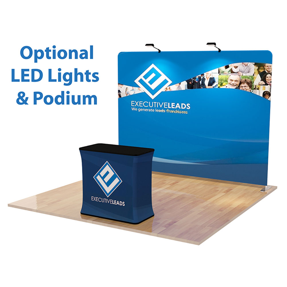 Curved Tension Fabric Pop-up Display