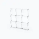 8 ft Straight Velcro Fabric Pop Up Display (Hardware Only)